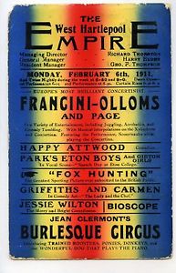 The West Hartlepool Empire — Francini Olloms and Page