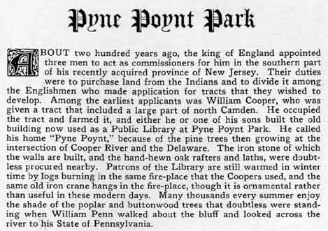 Text about Pyne Point Park