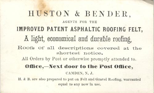 jesse e. huston & mr. bender