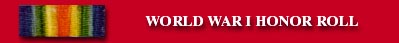 world war i honor roll
