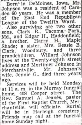 Jesse P. Johnson Dies at Age 77